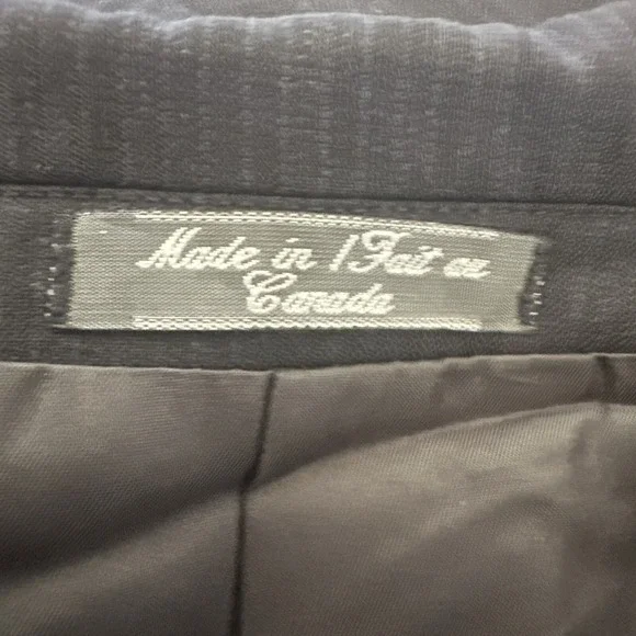 Vintage Loro Piana Mens Blazer Navy Blue Stripe Wool Suit Jacket Sport Coat 44L - Picture 7 of 14